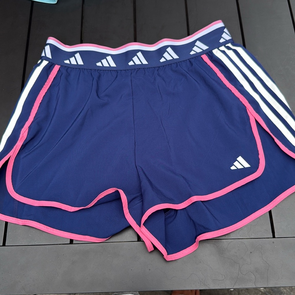 NEW Adidas Blue and Pink Athletic Shorts size Large